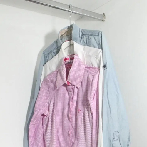 Kit 3x Cabide Triplo Camiseiro Fiver Organizador Para Camisa Cor Cromado