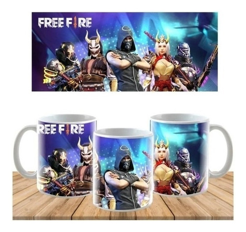 Plantillas Sublimación Tazones - Free Fire Tazas 10 !!.