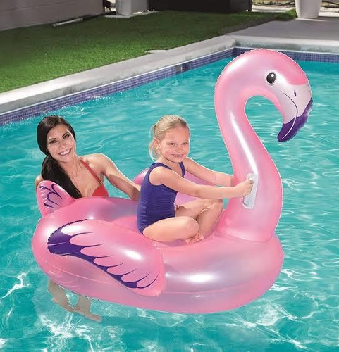 Flotador Inflable Flamingo Rosa Bestway Cisne Pool Party