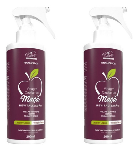 Leave-in Livin Finalizador Belkit Vinagre De Maçã 200ml 2un