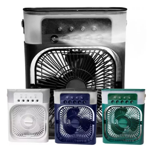 Mini Aire Acondicionado Con Depósito Agua-hielo Negro