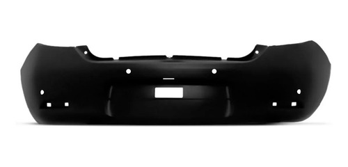 Parachoque Traseiro Logan Preto 14 15 16 17 18 19 Com Sensor