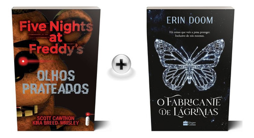 Kit De Livros: Five Nights At Freddys: Olhos Prateados & O Fabricante De Lágrimas Fnaf Scott Cawthon Erin Doom (duas Obras Incríveis Para O Público Juvenil Com Ação, Terror E Dark Romance) Capa Comum