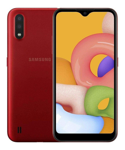 Celular Samsung Galaxy A01 Dual 5.7 32gb 2gb Ram Vermelho