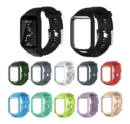 Kit 3x Pulseiras Tomtom Relogio Runner 2 3 E Spark Pulseira