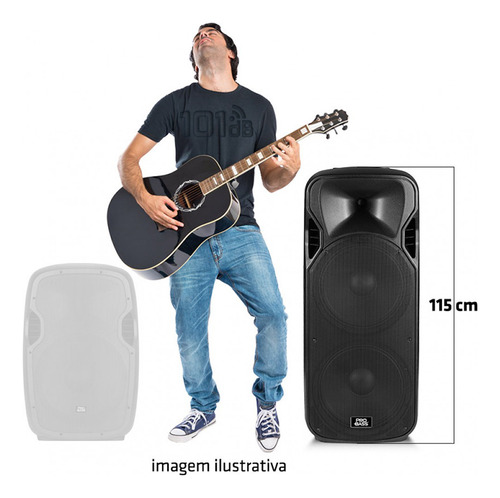 Caixa Som Ativa Pro Bass 1300w Powerbass 215 Bluetooth Usb