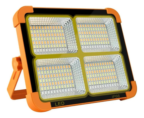 Luz Solar Portátil Led 100w 10000lm Ip66 Luz Emergencia