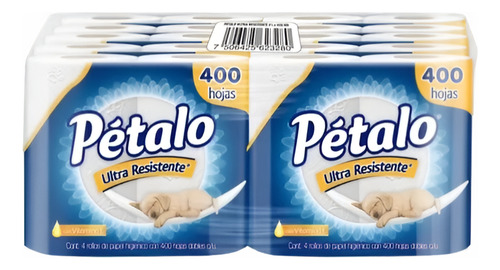Colchón Papel Higiénico Pétalo 20 Paquetes Con 4 Rollos