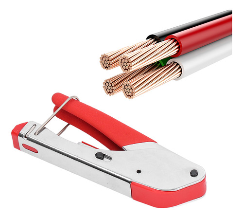 Pinza De Compresión Rg59/rg6 Sq-518a Para Cables