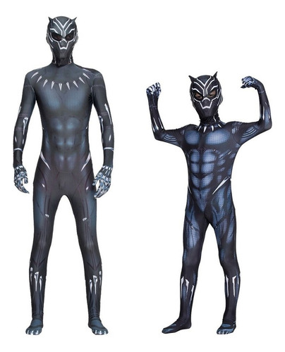 Nuevo Mono De Cosplay Con Disfraz De Black Panther