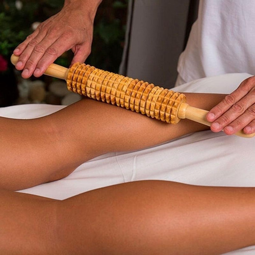Maderoterapia Rodillos Madera Relajante Masajeador X Unidad