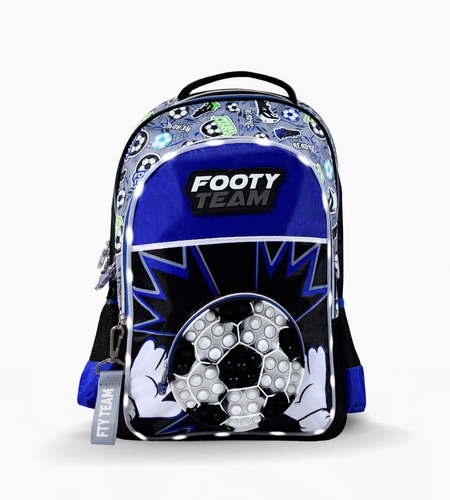 Mochila Espalda Pelota De Futbol Pop It 18 Pulgadas Con Luz