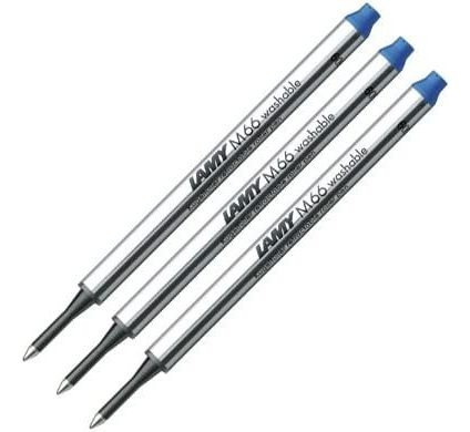 M66 Lamy Rollerball Refill Azul X 3