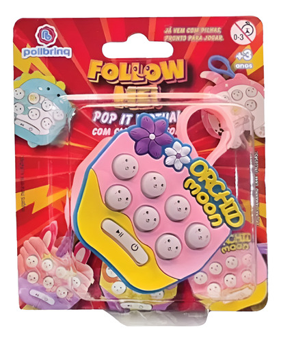 Kit C/ 2 Fidget Toys Pop It Eletronico Luz E Som Polibrinq