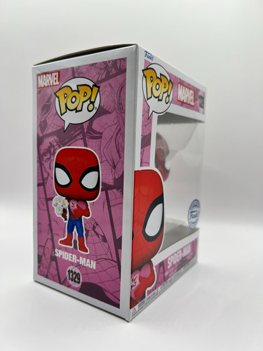 Funko Pop Spiderman San Valentin Con Flores #1329 Exclusive (Usado)