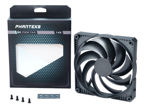 Imagen 5 de 9 de Cooler 140mm Phanteks Pwm 4 Pines Alta Presion Ph-f140sk_bbk