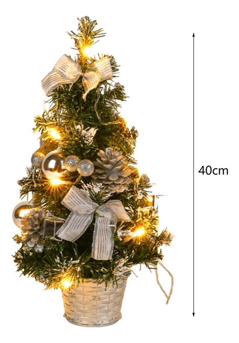 Yy Mini Árbol De Navidad Con Luces, Árbol De Navidad