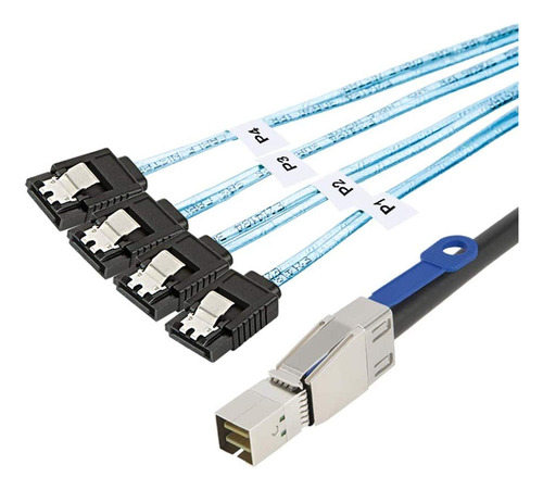 Cablecreation Sff-8644 Sata Cable 7 Pine Mini Hd Puerto Dato