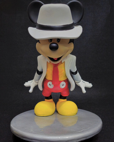 Boneco Mickey Mouse - Pose Michael Jackson - 29cm