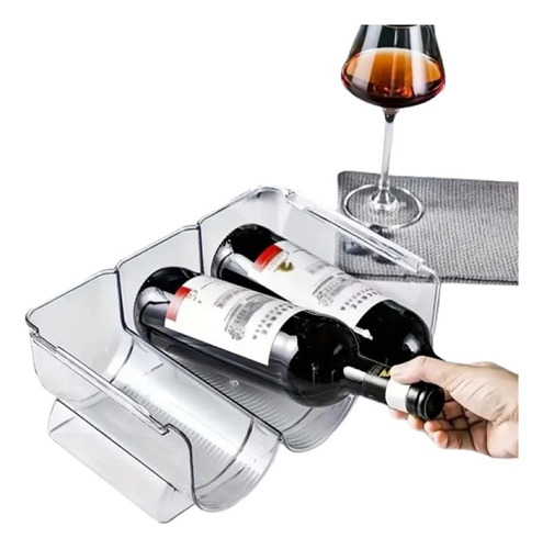 Soporte Botellas De Vino Estante Apilable Para Refrigerador