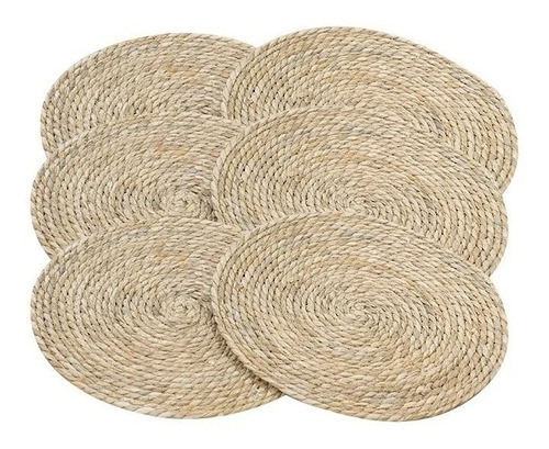 Set americano con 6 piezas de 35 cm de fibra de begonia 100% natural