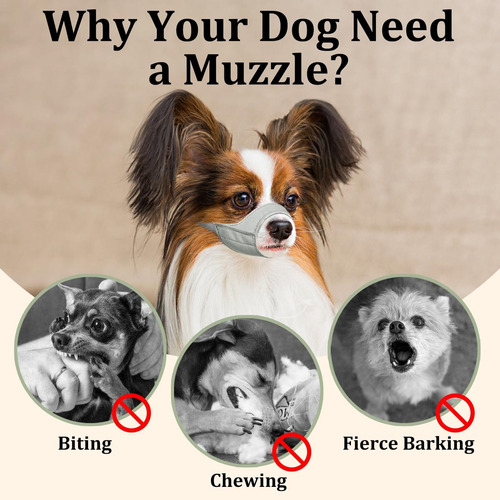 Short Snout Dog Muzzle, Small Muzzle For Chihuahua Shih