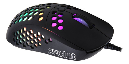 Imagem 4 de 9 de Mouse Gamer Keppni Pro Usb Rgb Ultra Leve Evolut 10000dpi