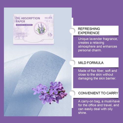 Fy Papel Absorvente De Óleo De Lavanda Romântico