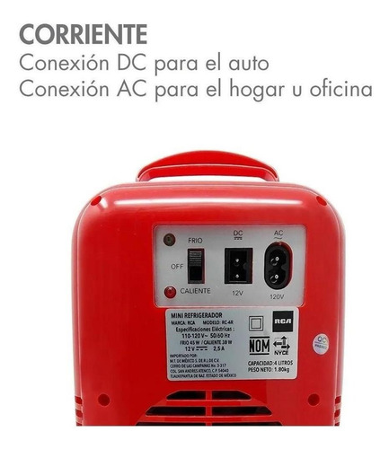 Mini Refrigerador Rca 4 Lt Blanco