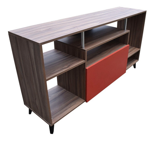 Bufetera Hogare, Credenza, Mueble Recibidor Minimalista, Bg Color Parota Rojo