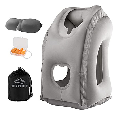 Almohada De Viaje Inflable Jefdiee, Almohada Para El Cuello 