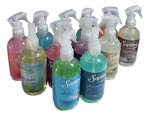 Aromatizantes Textiles Saphirus, 24 Unidades De 250ml