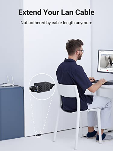 Conector Ethernet Ugreen 1000 Mbps, Cat7, Cat6, Cat5e,
