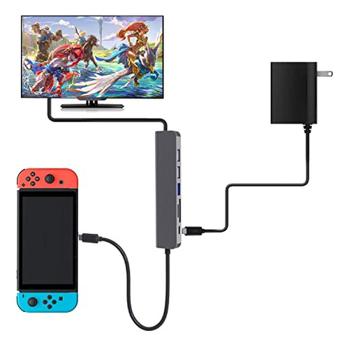Usb-c Hub Multiport: Versatilidad Para Switch Y Ms
