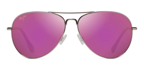 Lentes De Sol Maui Jim Mavericks Plata / Rosa - P264-16r