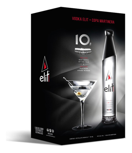 Vodka Elit 700 Ml Con Copa De