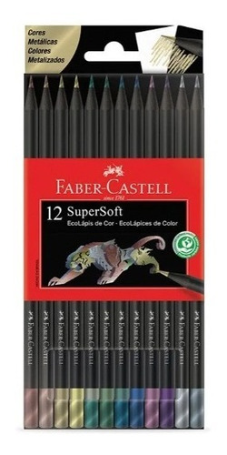 Lapices De Colores Faber Castell Super Soft X12 Metalizados