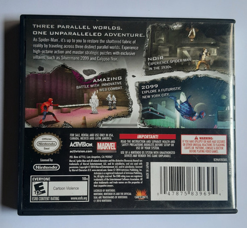Vendo Juego Para Nintendo Ds El Hombre Araña (Usado)