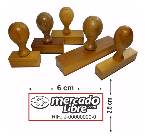 Sellos De Madera Personalizado Grande Mas Almohadilla