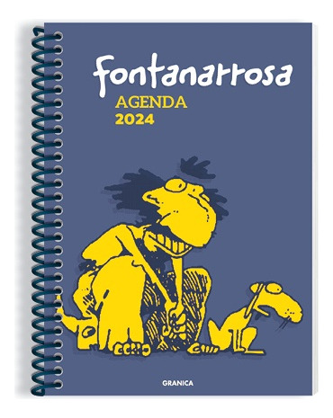 Fontanarrosa, Agenda Anillada Azul, 2024 - Roberto Fontanarr