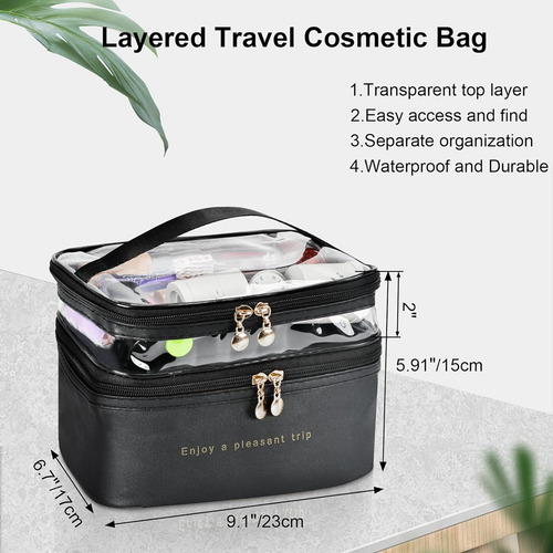 Bolsas De Maquillaje De Viaje De Grandes Capas, Organizadora