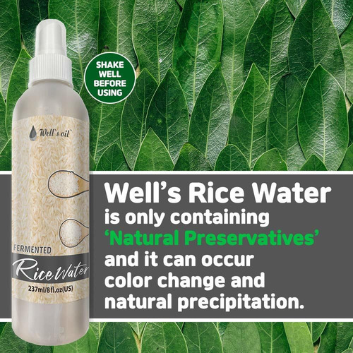 Wells Fermented Rice Water 8oz (rice Peppermint Water)