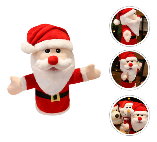 Marioneta De Mano De Peluche Marioneta De Papá Noel