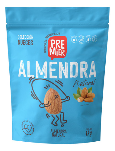 Almendra Natural 1kg Premier Premium Almonds