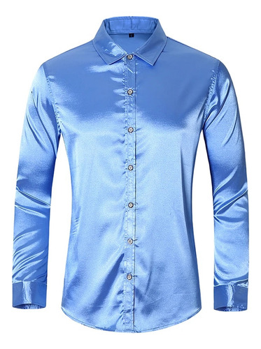 Camisa De Vestir De Esmoquin De Manga Larga De Corte Regular