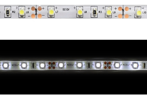 Tira De Leds Externa 3528 60l/m Blanco Puro 24v X Metro 