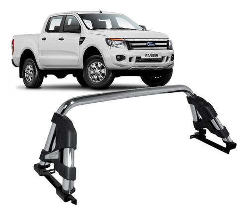 Barra Antivuelco Cromada Ford Ranger D/c 2013+