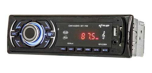 Imagem 1 de 2 de Som automotivo Knup KP-C23BH com USB, bluetooth e leitor de cartão SD