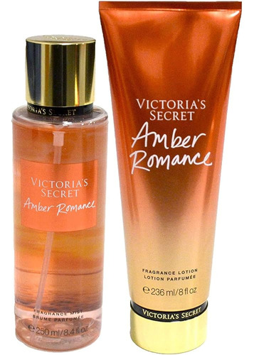 Victoria's Secret Amber Romance Set: Fragancia Body Mist & A