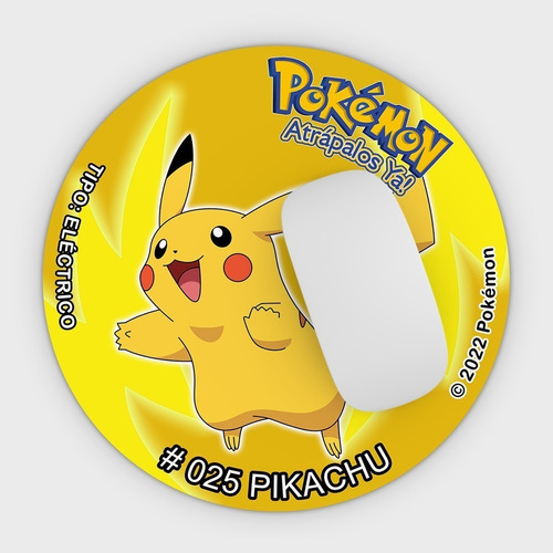Mousepad Tazo Pokémon Eléctrico Pikachu